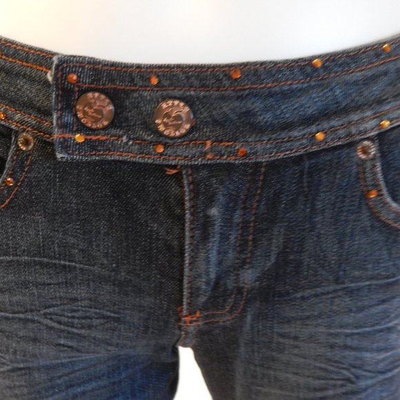 Apple Bottoms SIZE 2  DESIGNER HOT JEWELED JEANS - Picture 4 of 11